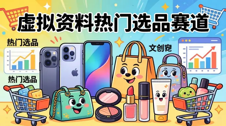 虚拟资料热门选品赛道：新手必看的4个低竞争高利润蓝海方向-知峰社
