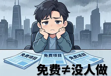 免费的项目，为什么从来没人做？说一个扎心真相