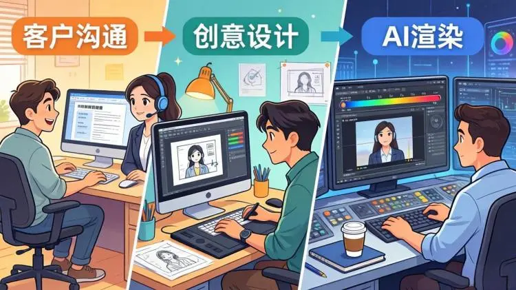 AI视频定制业务全流程复盘分享，零基础也能赚到钱！-知峰研习社