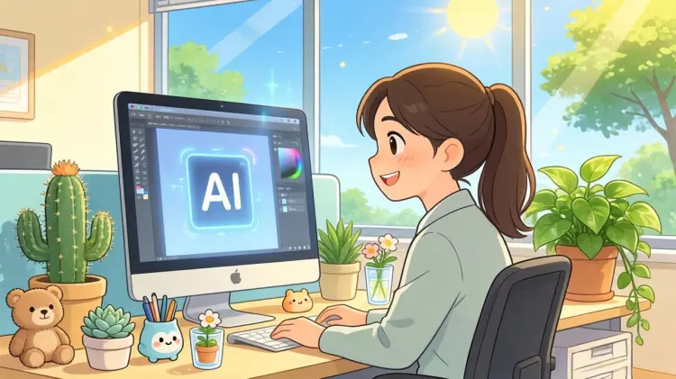 普通上班族靠AI治愈系插画，2025年副业收入超20W+分享-知峰研习社