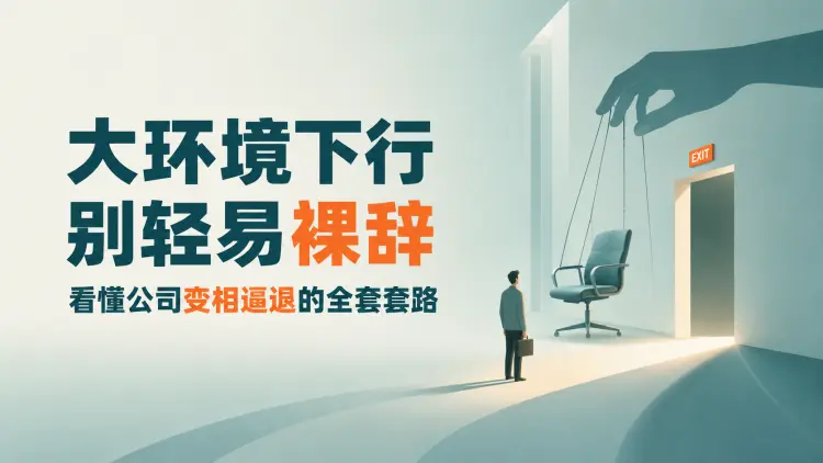大环境下行,别轻易裸辞!看懂公司变相逼退的全套套路-知峰社