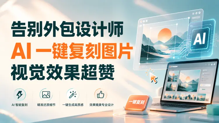 告别外包设计师,AI 一键复刻图片,视觉效果超赞-知峰社