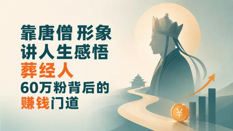 靠唐僧形象讲人生感悟,“葬经人” 60万粉背后的赚钱门道-知峰社
