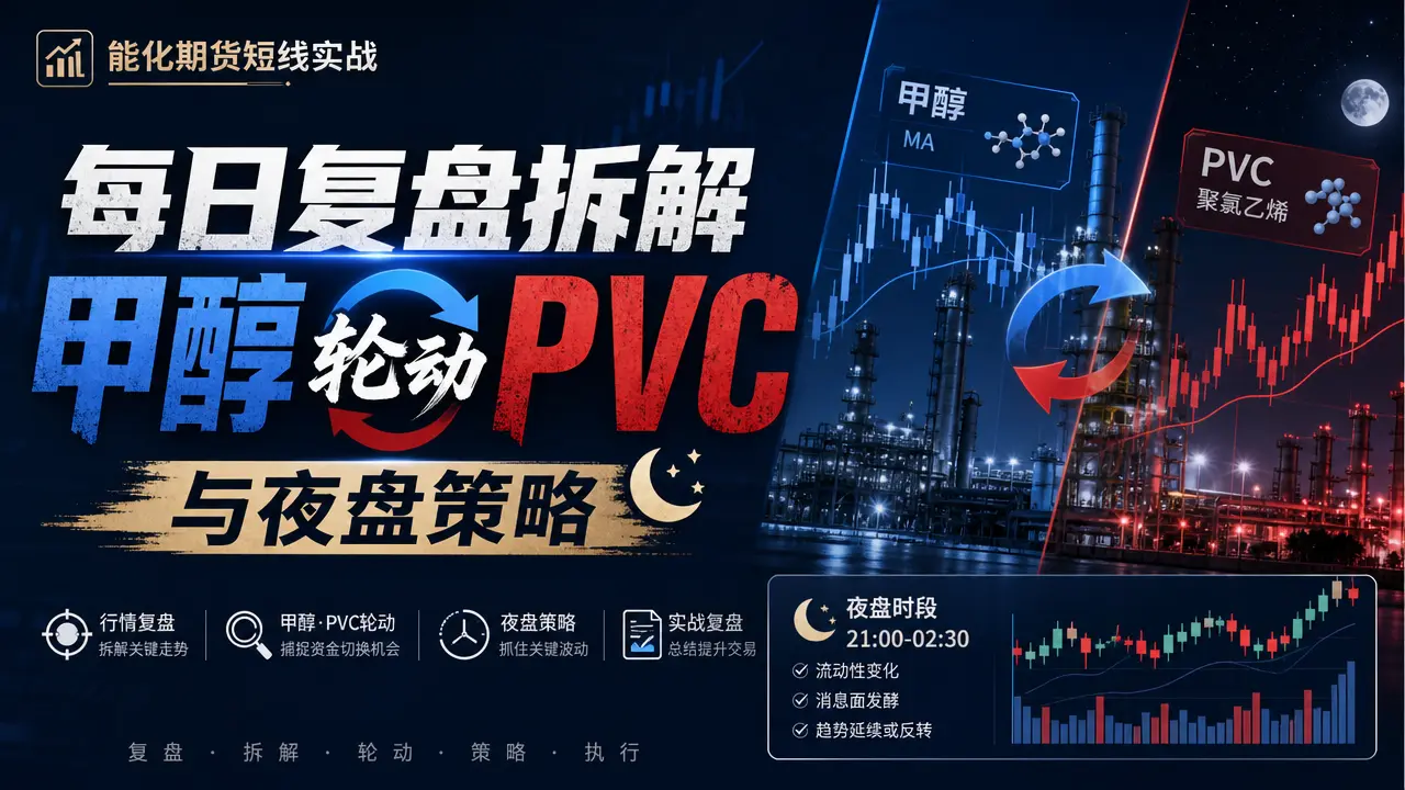 能化期货短线实战：每日复盘拆解甲醇PVC轮动与夜盘策略-知峰社