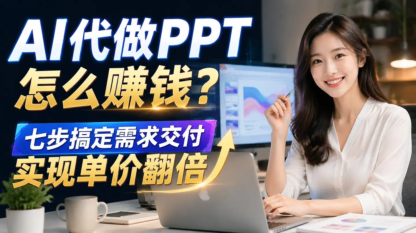 AI代做PPT怎么赚钱?七步搞定需求交付实现单价翻倍|知峰社
