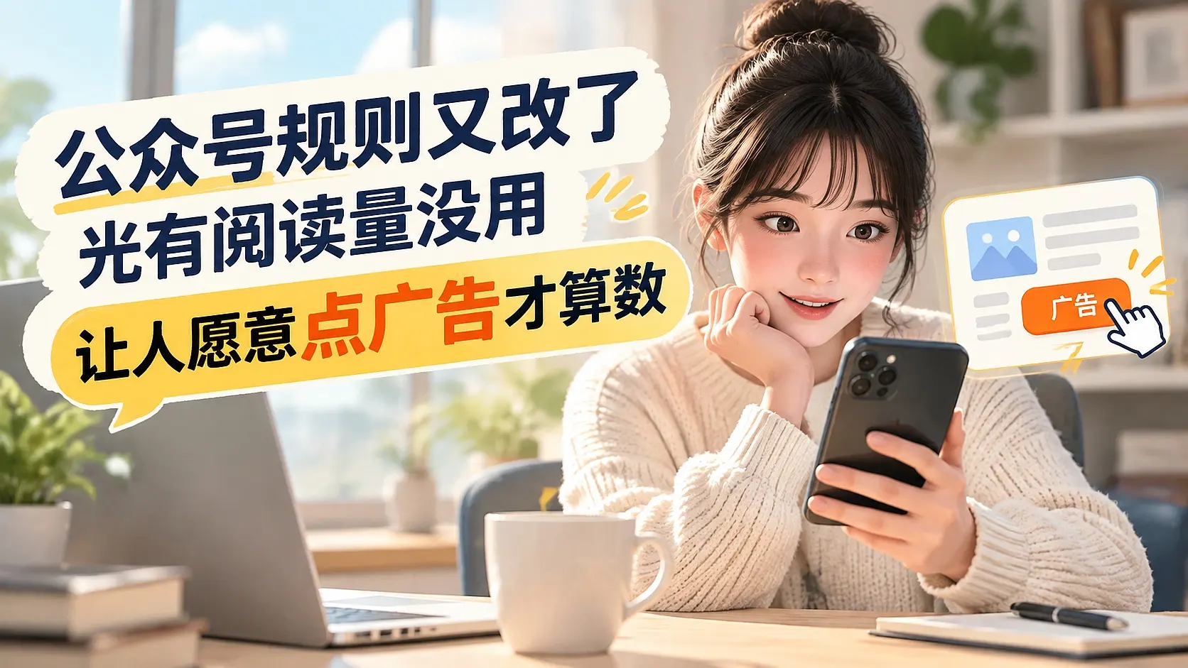 公众号规则又改了，光有阅读量没用，让人愿意点广告才算数｜知峰社