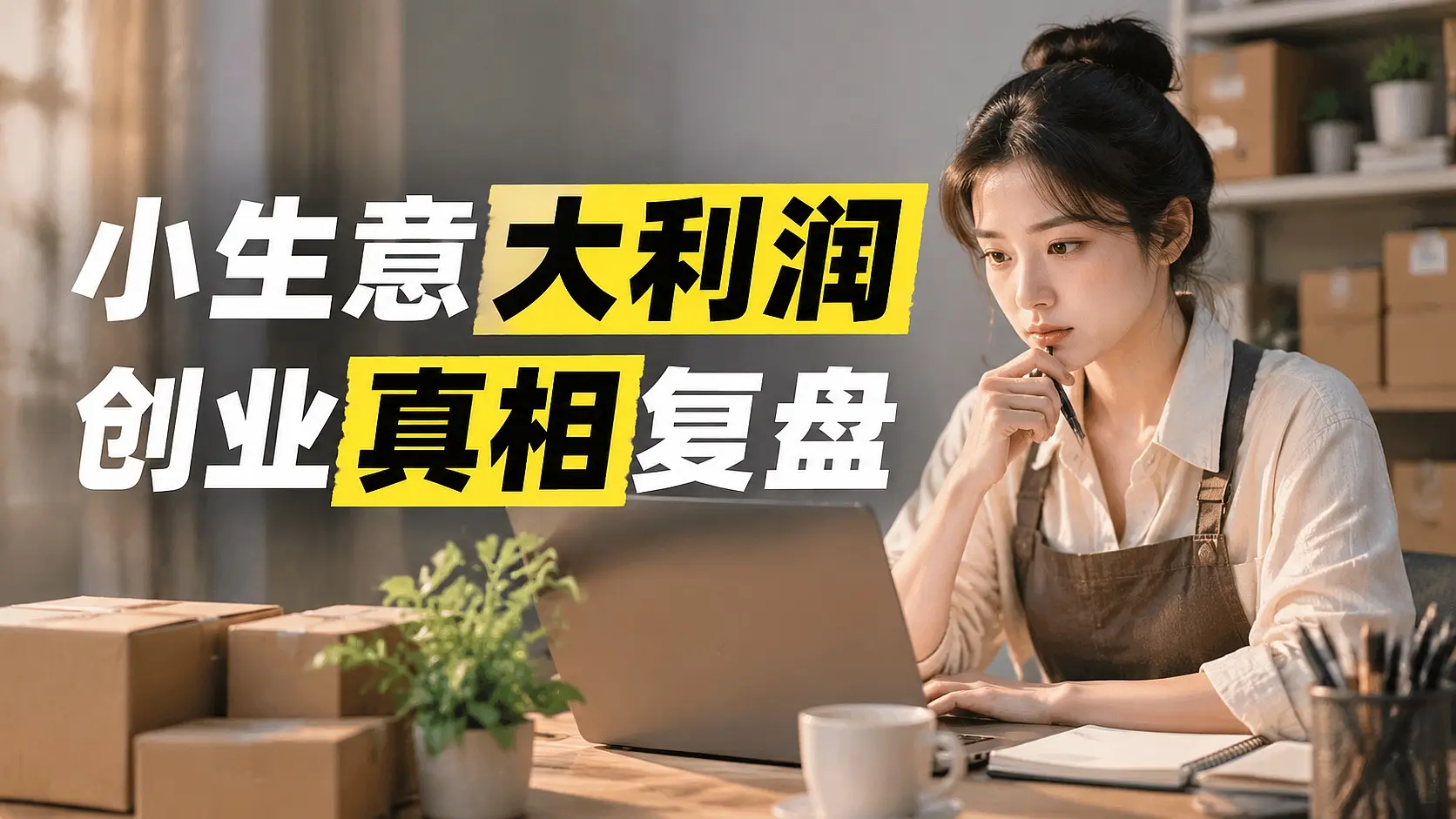 创业后才懂赚百万不需要大规模，小生意也能年入几十万｜知峰社