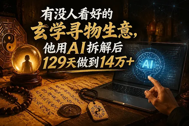 没人看好的玄学寻物生意，他用AI拆解后129天做到14万+｜知峰社