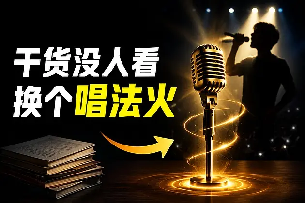 知识博主越认真越没人看？试试把硬科普改成歌，完播率翻倍｜知峰社