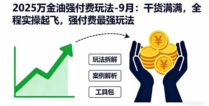 2025万金油强付费玩法-9月：干货满满，全程实操起飞，强付费最强玩法-知峰社
