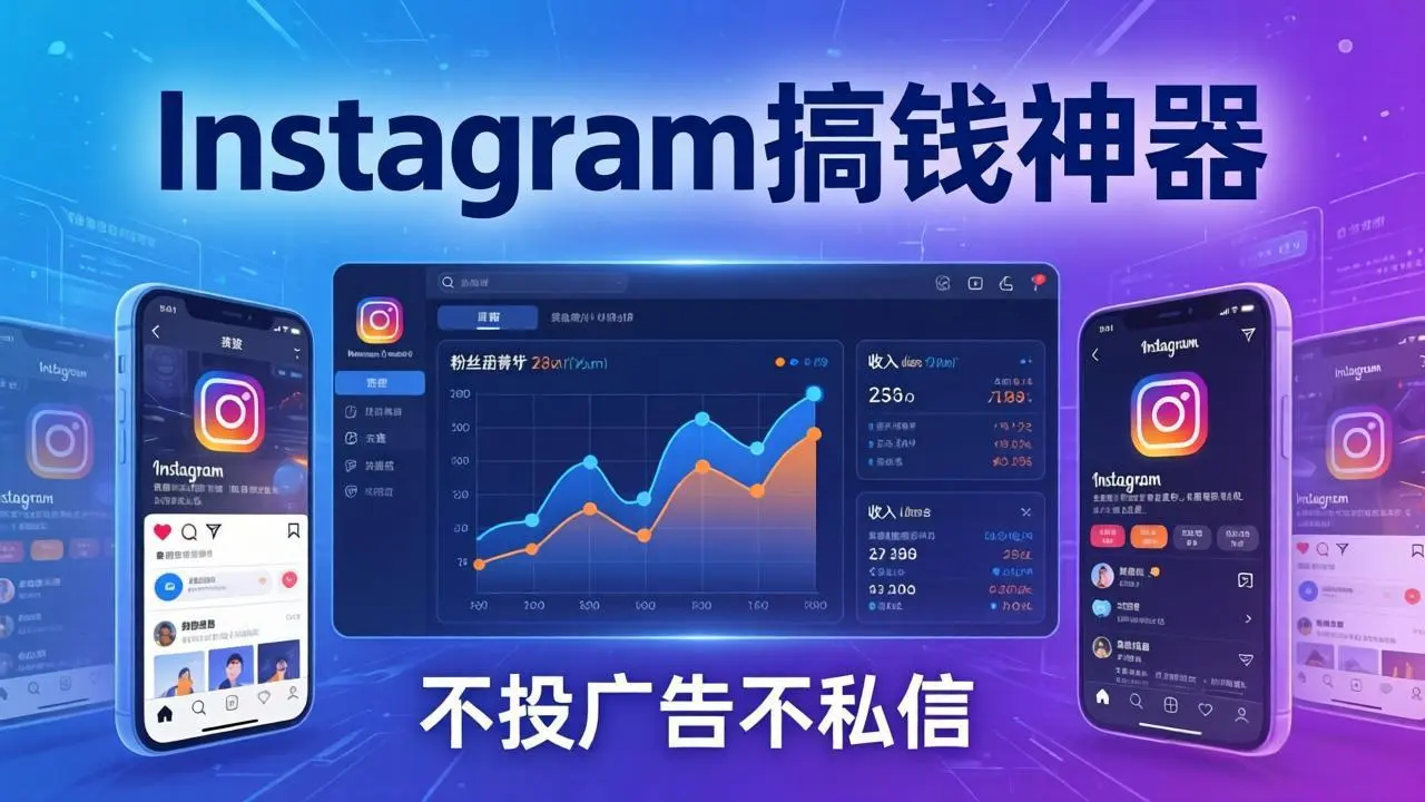 Instagram搞钱神器：月涨6万粉+月入5万刀，不投广告不私信，靠算法+低价产品-知峰云课
