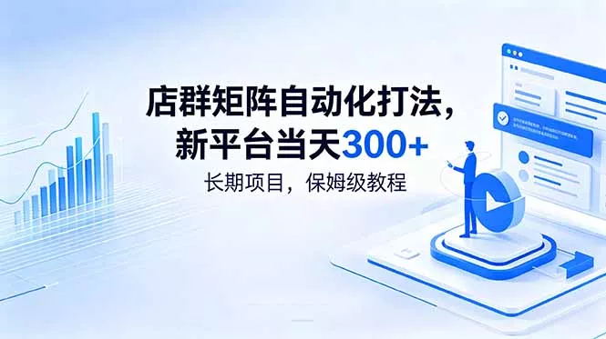 店群矩阵自动化打法,新平台当天300+,长期项目,保姆级教程-知峰社