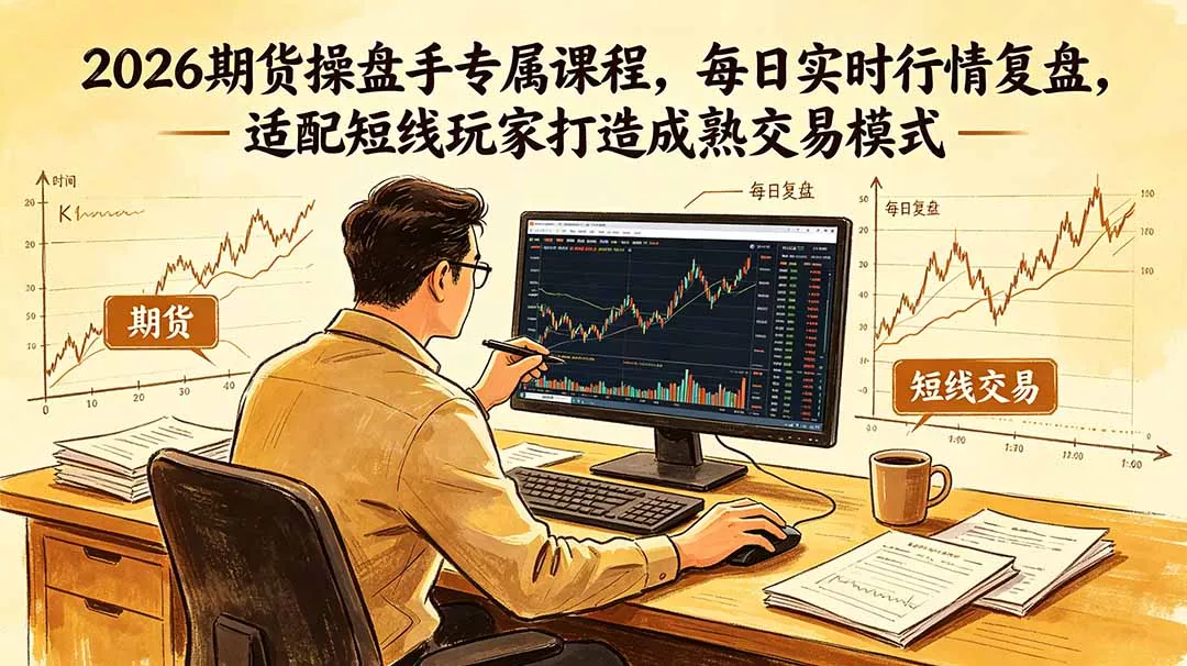 2026期货操盘手专属课程-更新6月，每日实时行情复盘，适配短线玩家打造成熟交易模式-知峰社