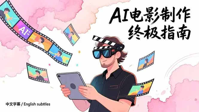 AI电影制作终极指南：从创意到成片，系统掌握智能影视全流程实战课(中英字幕-知峰研习社