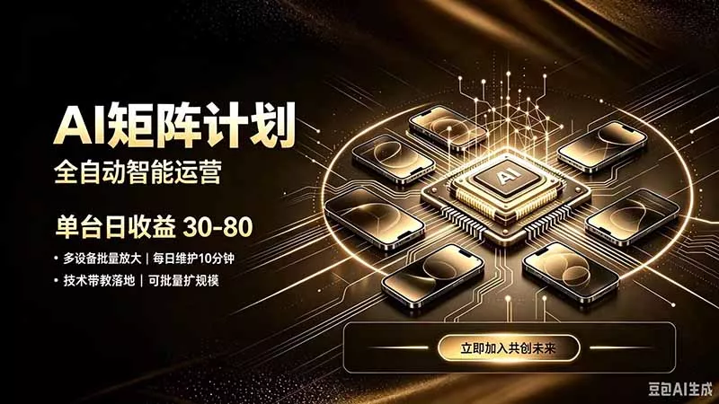 AI智能对话，矩阵规模化创业，全程技术扶持，长久稳定，日入800+-知峰社