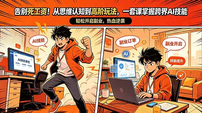 告别死工资！从思维认知到高阶玩法，一套课掌握跨界AI技能，轻松开启副业-知峰社
