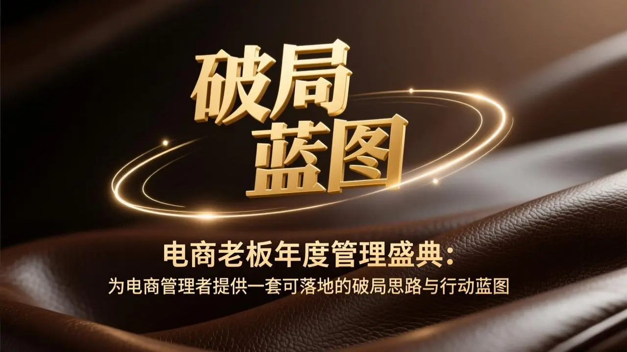 电商老板年度管理盛典：为电商管理者提供一套可落地的破局思路与行动蓝图-知峰社