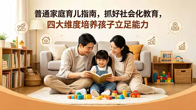 付费文章：普通家庭育儿指南，抓好社会化教育，四大维度培养孩子立足能力-知峰社