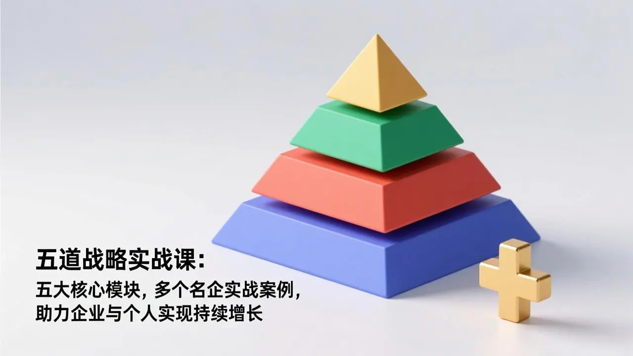 五道战略实战课：五大核心模块，多个名企实战案例，助力企业与个人实现持续增长-知峰研习社