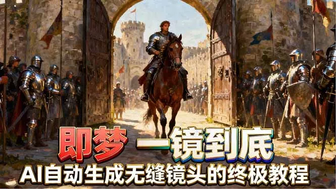 即梦AI一镜到底终极教程，智能补帧+运镜技巧，AI自动生成无缝丝滑长镜头高效出片-知峰社