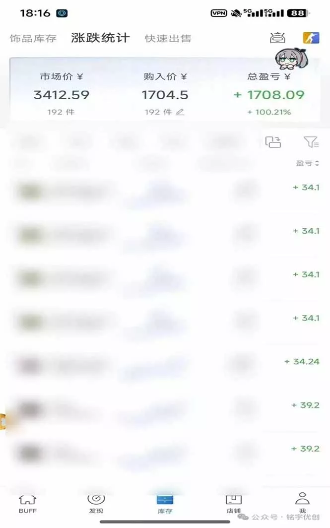 steam搬砖，倒卖cs2饰品，达到月化20%+的收益，真正的靠谱可落地长期项目