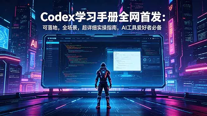 Codex学习手册全网首发：可落地，全场景，超详细实操指南，AI工具爱好者必备-知峰社