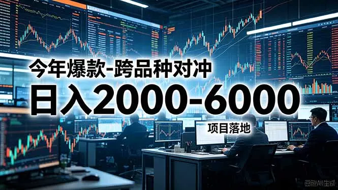 今年爆款-跨品种对冲日入2000-6000，项目落地！-知峰社
