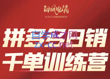 白凤电商·拼多多日销千单训练营(更新8月)-知峰社