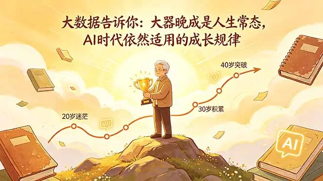 付费文章：大数据告诉你：大器晚成是人生常态，AI 时代依然适用的成长规律-知峰社