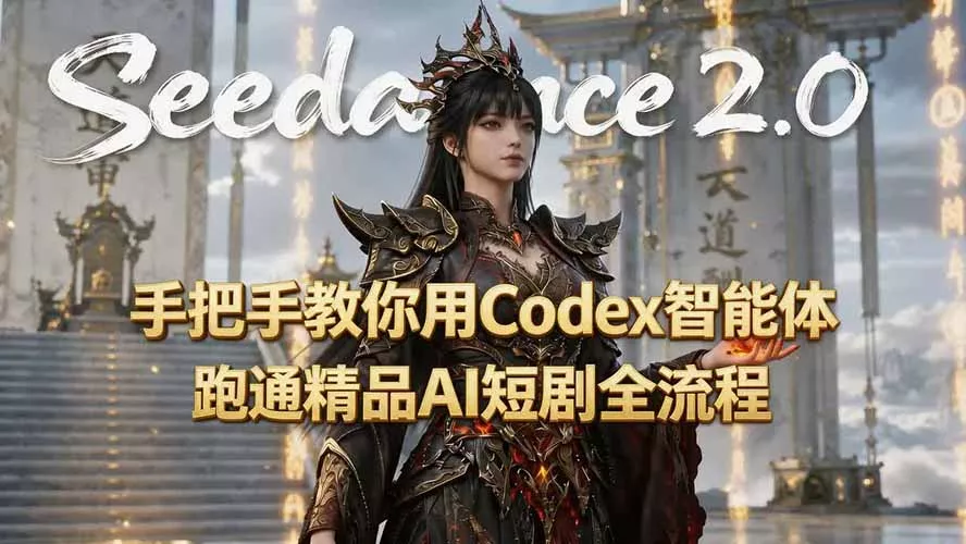 手把手教你用Seedance2.0+Codex智能体跑通精品AI短剧全流程(附3种skill技能 手把手教你用Seedance2.0+Codex智能体跑通精品AI短剧全流程(附3种skill技能