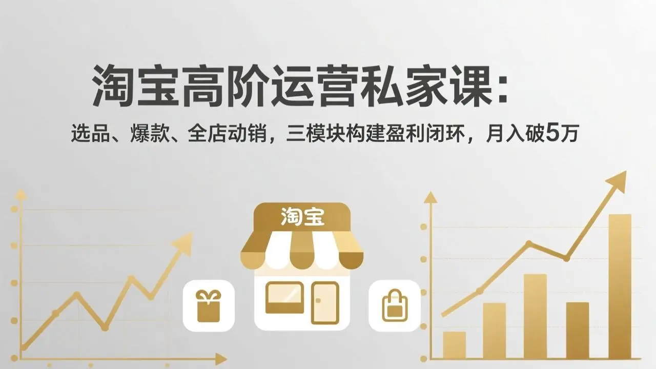 淘宝高阶运营私家课(更新26年4月-知峰社