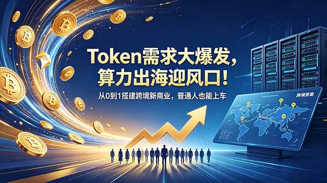 Token需求大爆发，算力出海迎风口！从0到1搭建跨境新商业，普通人也能上车-知峰社