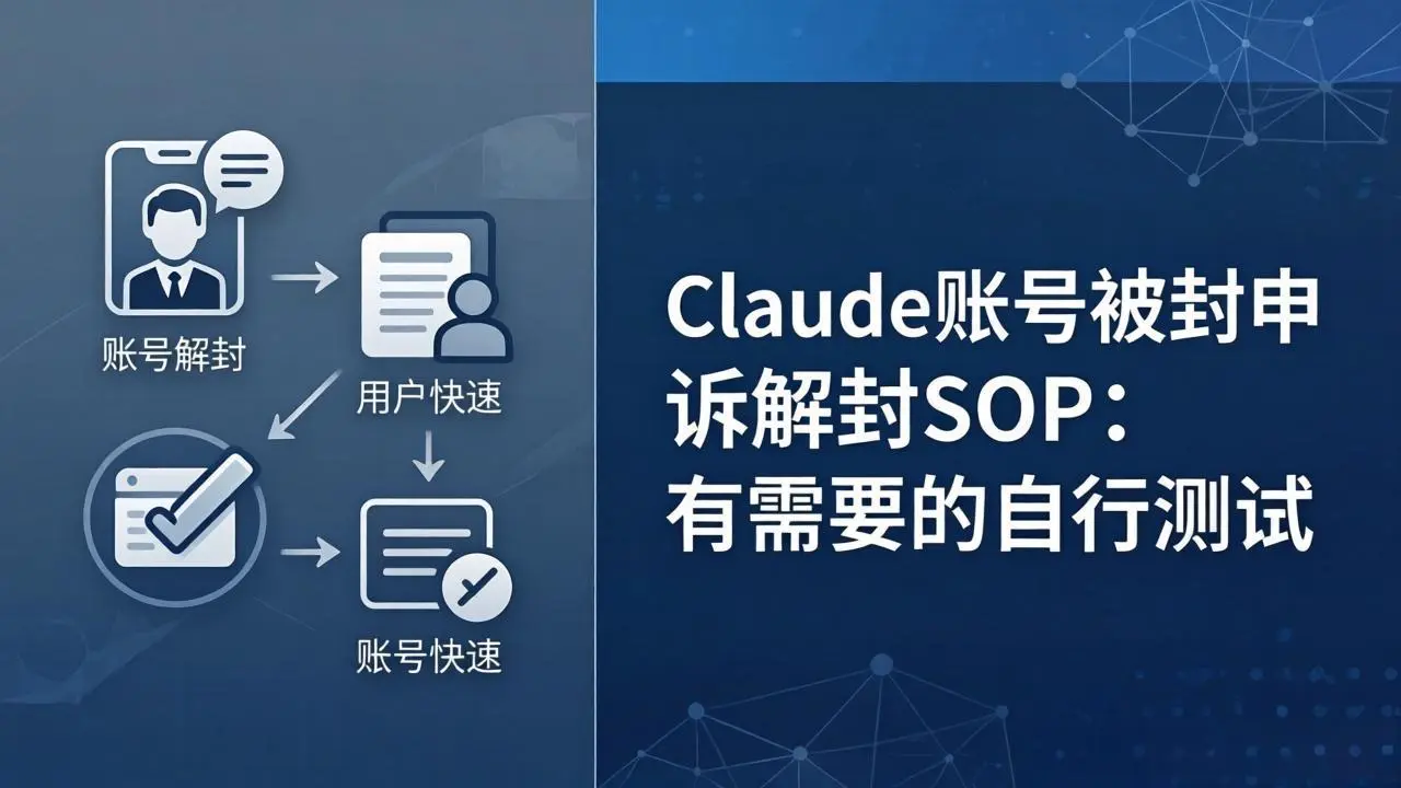 Claude账号被封申诉解封SOP：有需要的自行测试-知峰社