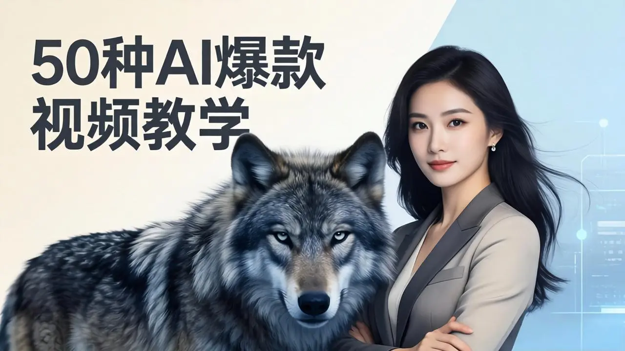 50种AI爆款视频教学：影视级古诗词+治愈萌宠+山海经蛟龙，高阶宝典商业落地-知峰研习社