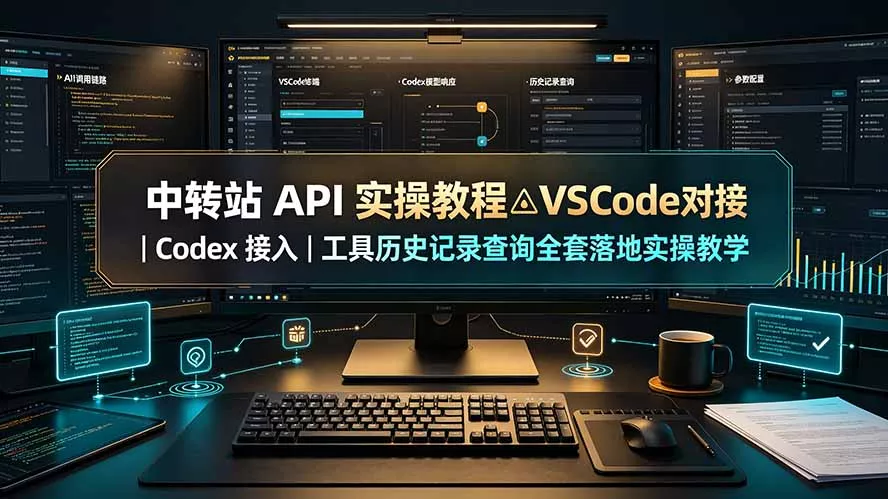 中转站 API 实操教程△VSCode 对接｜Codex 接入｜工具历史记录查询全套落地实操教学-知峰社