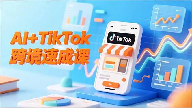 AI+TikTok跨境速成课，智能翻译、店铺定位、流程拆解，7天高效上线运营-知峰研习社