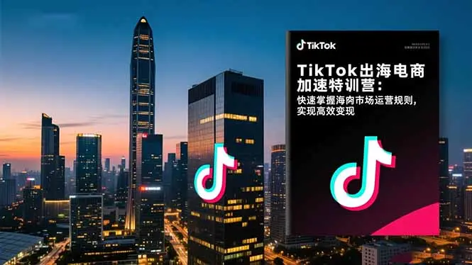 TikTok出海电商加速特训营-更新：快速掌握海外市场运营规则，实现高效变现-知峰研习社