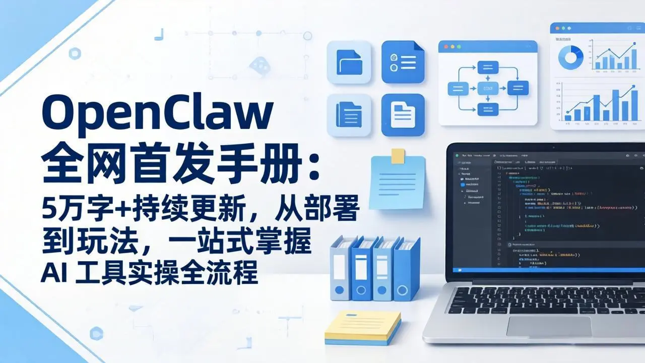 OpenClaw 全网首发手册：5万字+持续更新，从部署到玩法，一站式掌握 AI 工具实操全流程-知峰研习社
