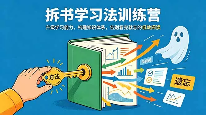 拆书学习法训练营，升级学习能力，构建知识体系，，告别看完就忘的低效阅读-知峰社