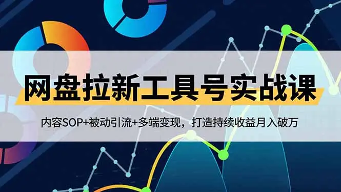 网盘拉新工具号实战课,内容SOP+被动引流+多端变现,打造持续收益月入破万-知峰研习社