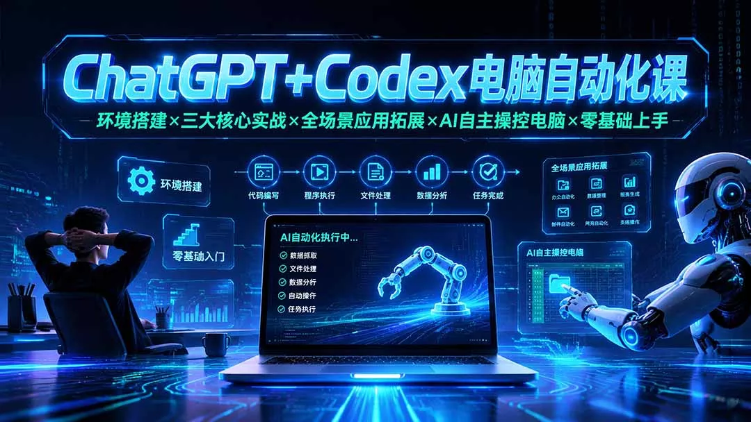 ChatGPT+Codex自动化:零基础让AI接管电脑重复工作-知峰社