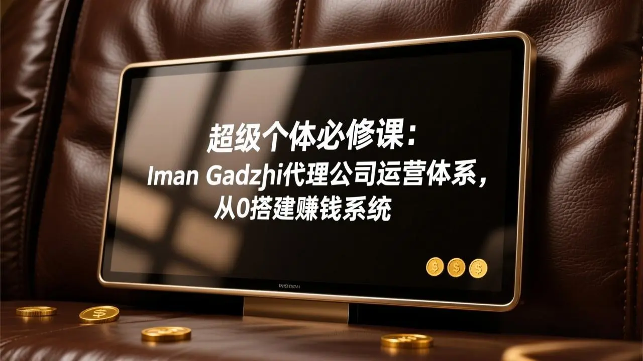 超级个体必修课：Iman Gadzhi代理公司运营体系，从0搭建赚钱系统-知峰研习社