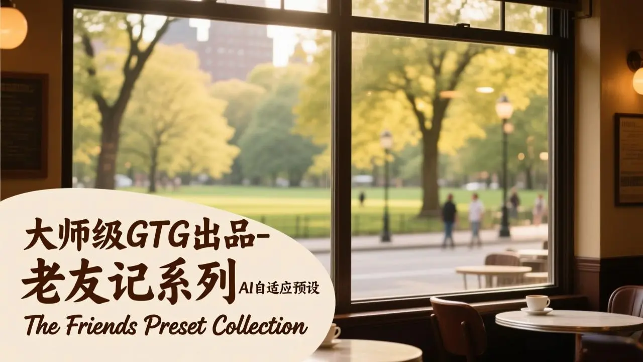 大师级GTG出品-老友记系列AI自适应预设The Friends Preset Collection-知峰研习社