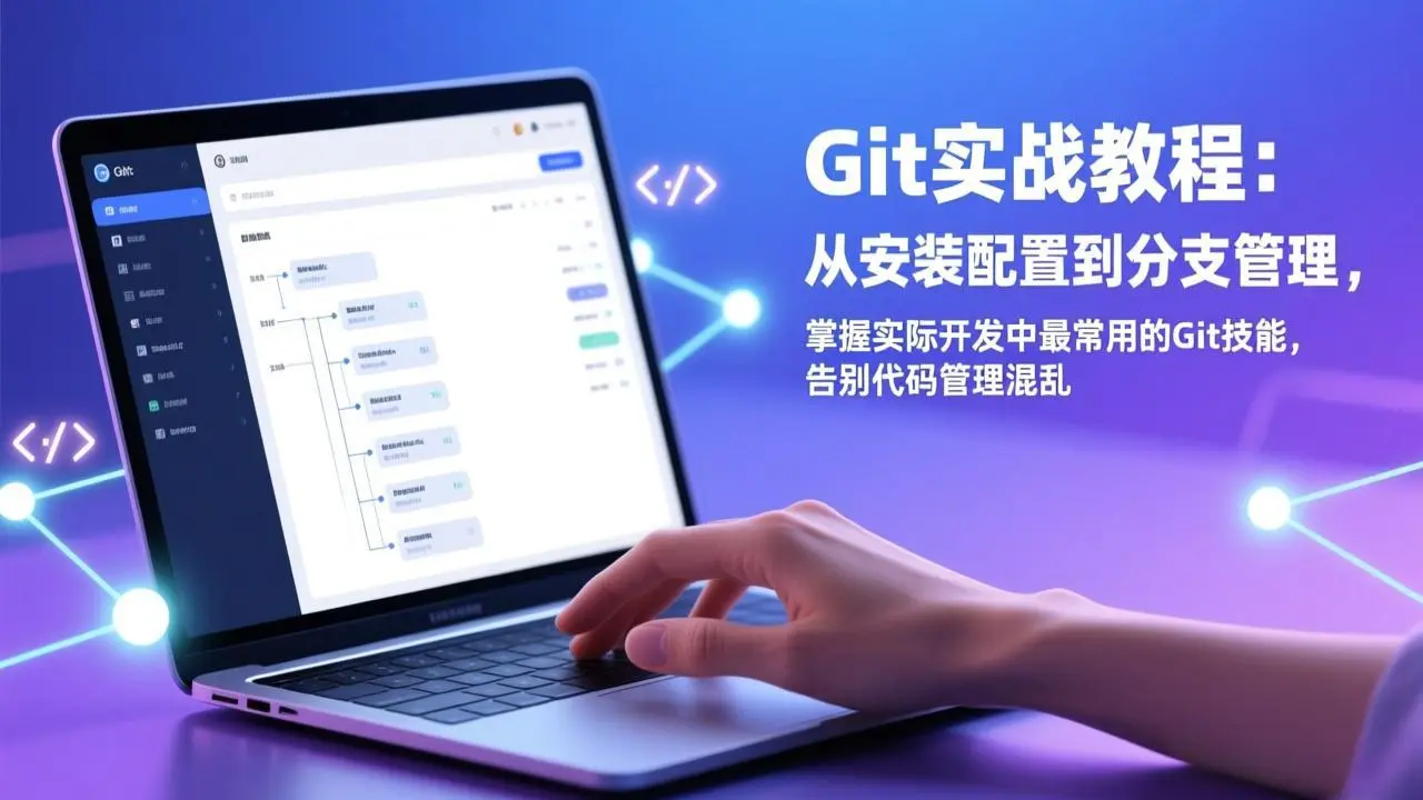 Git实战教程：从安装配置到分支管理，掌握实际开发中最常用的Git技能，告别代码管理混乱-知峰研习社