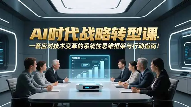 AI时代战略转型课:一套应对技术变革的系统性思维框架与行动指南!-知峰研习社