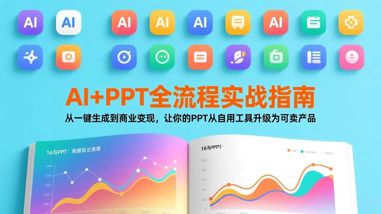 AI+PPT全流程实战指南：从一键生成到商业变现，让你的PPT从自用工具升级为可卖产品-知峰研习社