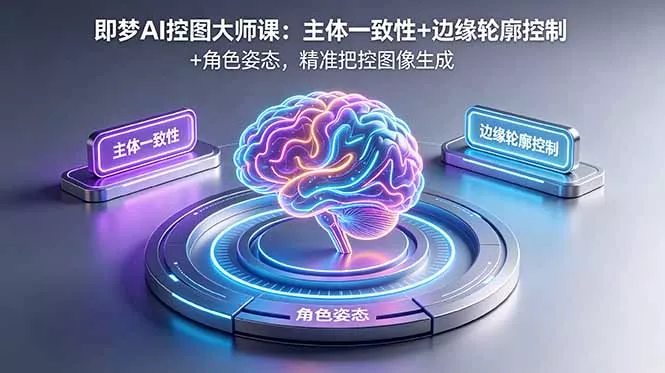 即梦AI控图大师课：主体一致性+边缘轮廓控制+角色姿态，精准把控图像生成-知峰社