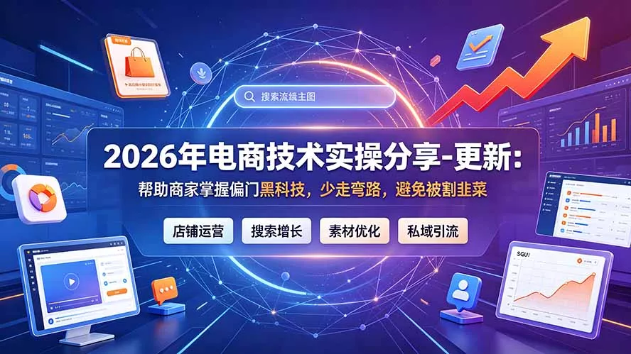 2026年电商技术实操分享-更新7月:帮助商家掌握偏门黑科技,少走弯路,避免被割韭菜-知峰社