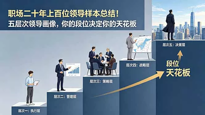 付费文章：职场二十年上百位领导样本总结！五层次领导画像，你的段位决定你的天花板-知峰社