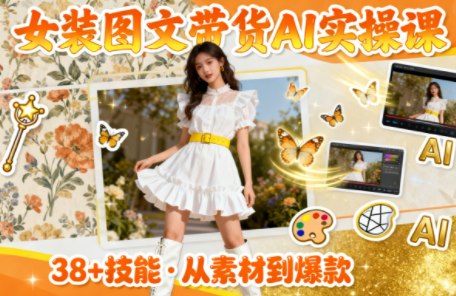 女装图文带货的AI实操课-知峰研习社
